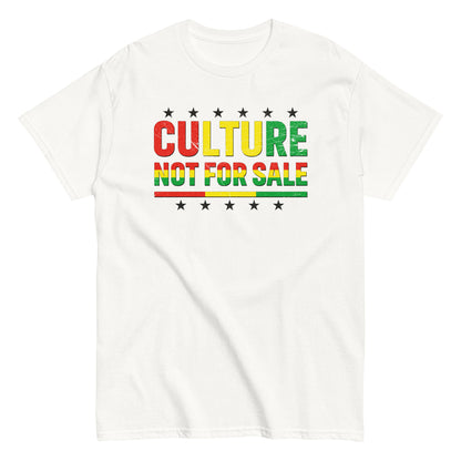 Culture Not For Sale T-Shirt black stars