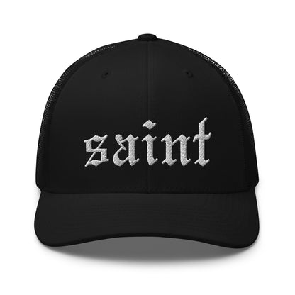 Saint Retro Trucker Cap white letters