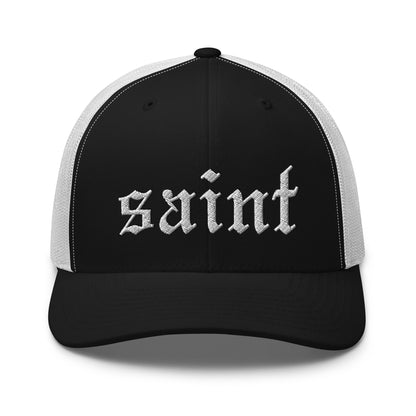 Saint Retro Trucker Cap white letters