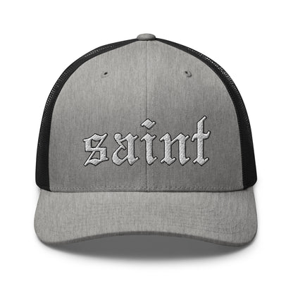 Saint Retro Trucker Cap white letters