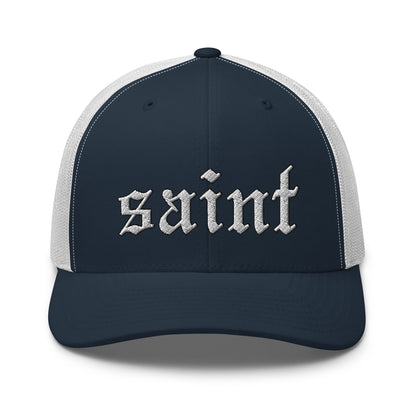 Saint Retro Trucker Cap white letters