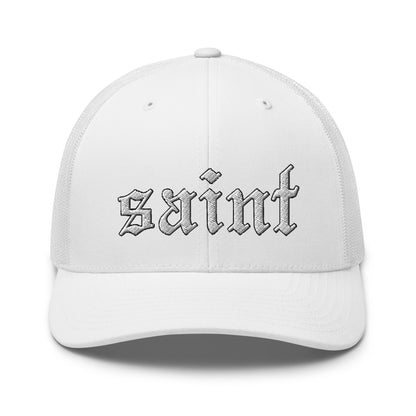 Saint Retro Trucker Cap white letters