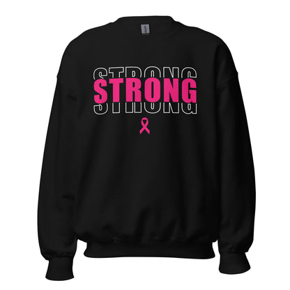 Breast Cancer Strong Crewneck Sweatshirt