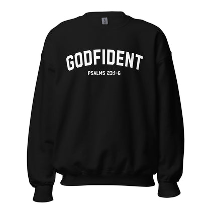 Godfident Crewneck Sweatshirt white letters