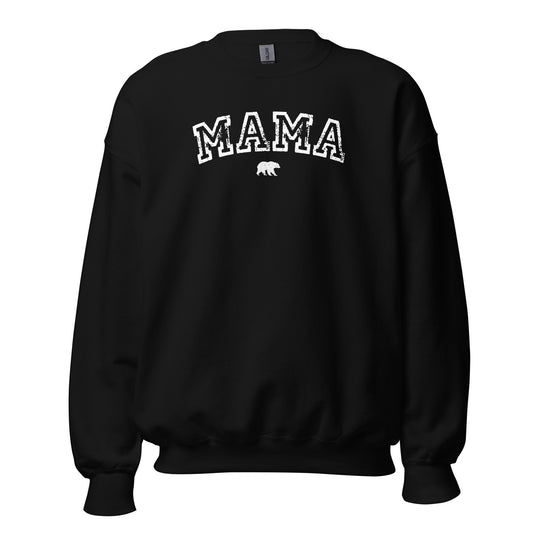 MAMA Bear Crewneck Sweatshirt white letters