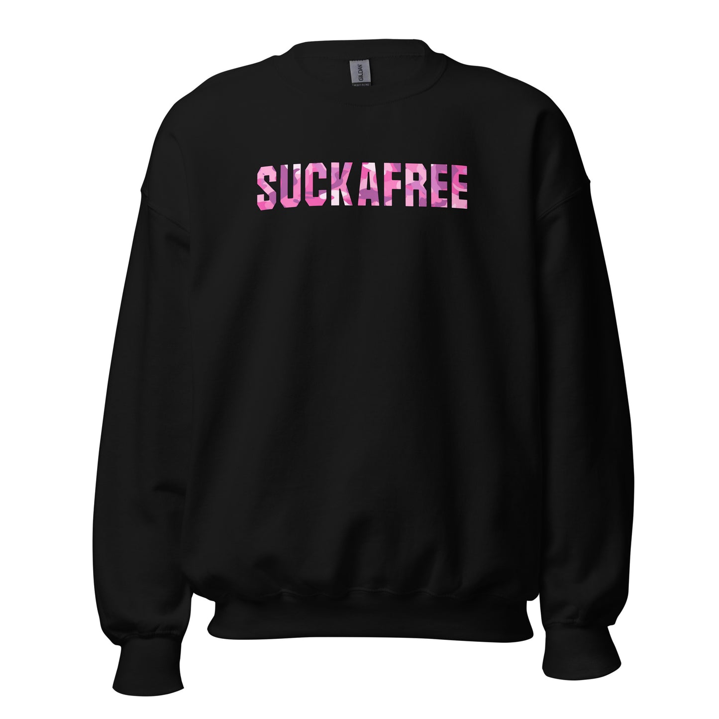 Suckafree Pink Camo Crewneck Sweatshirt