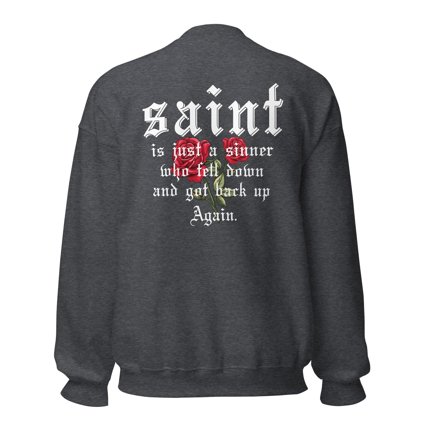 Saint Crewneck Sweatshirt white letters