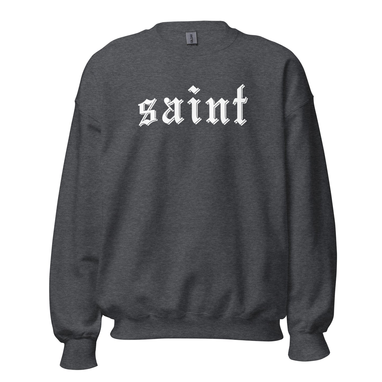 Saint Crewneck Sweatshirt white letters