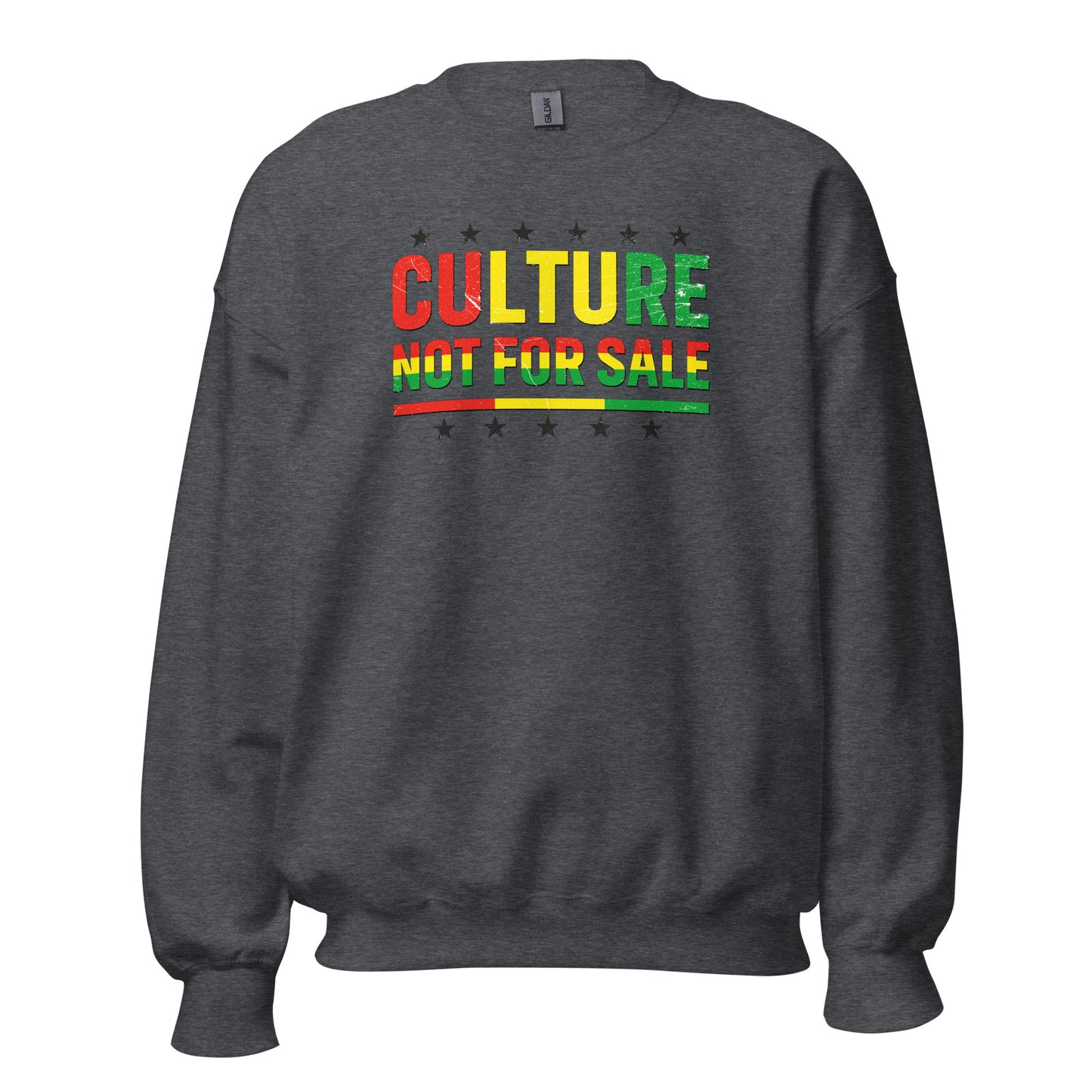 Culture Not For Sale Crewneck Sweatshirt black stars