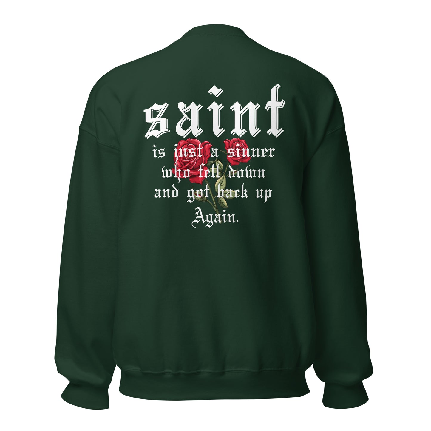 Saint Crewneck Sweatshirt white letters