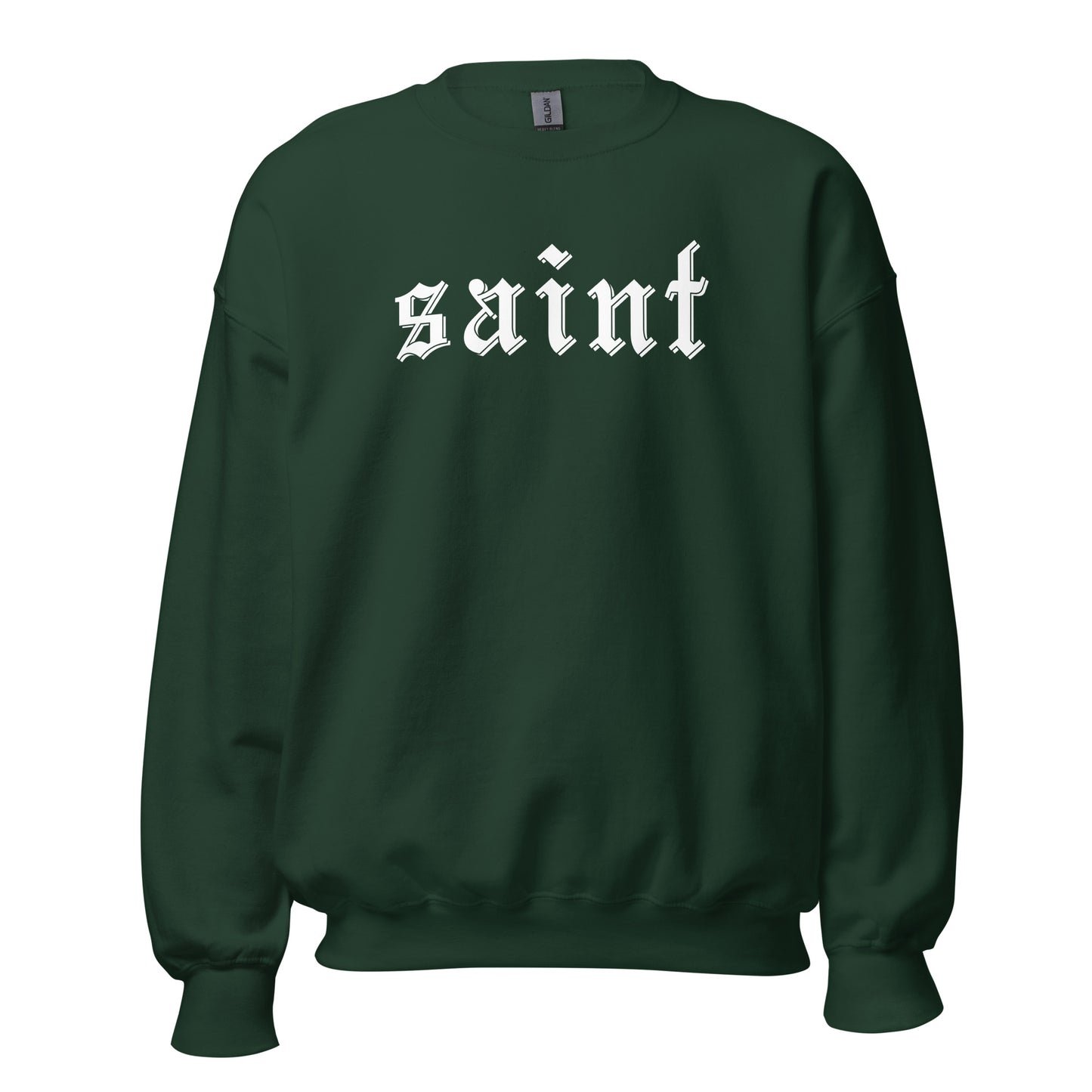 Saint Crewneck Sweatshirt white letters