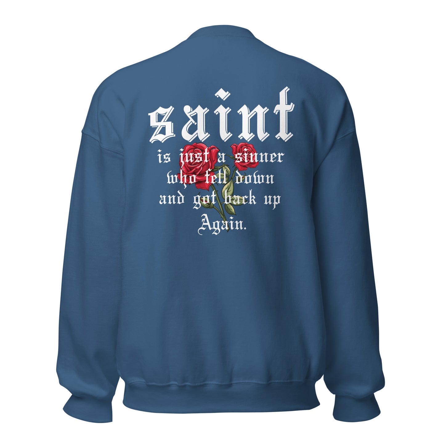 Saint Crewneck Sweatshirt white letters