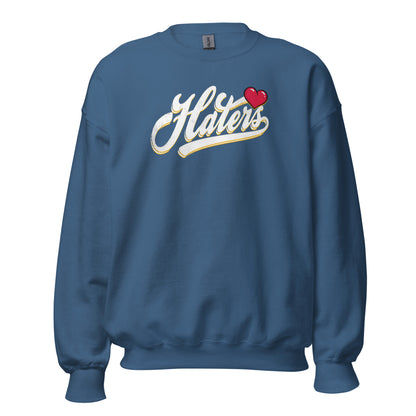 Haters Crewneck Sweatshirt white letters