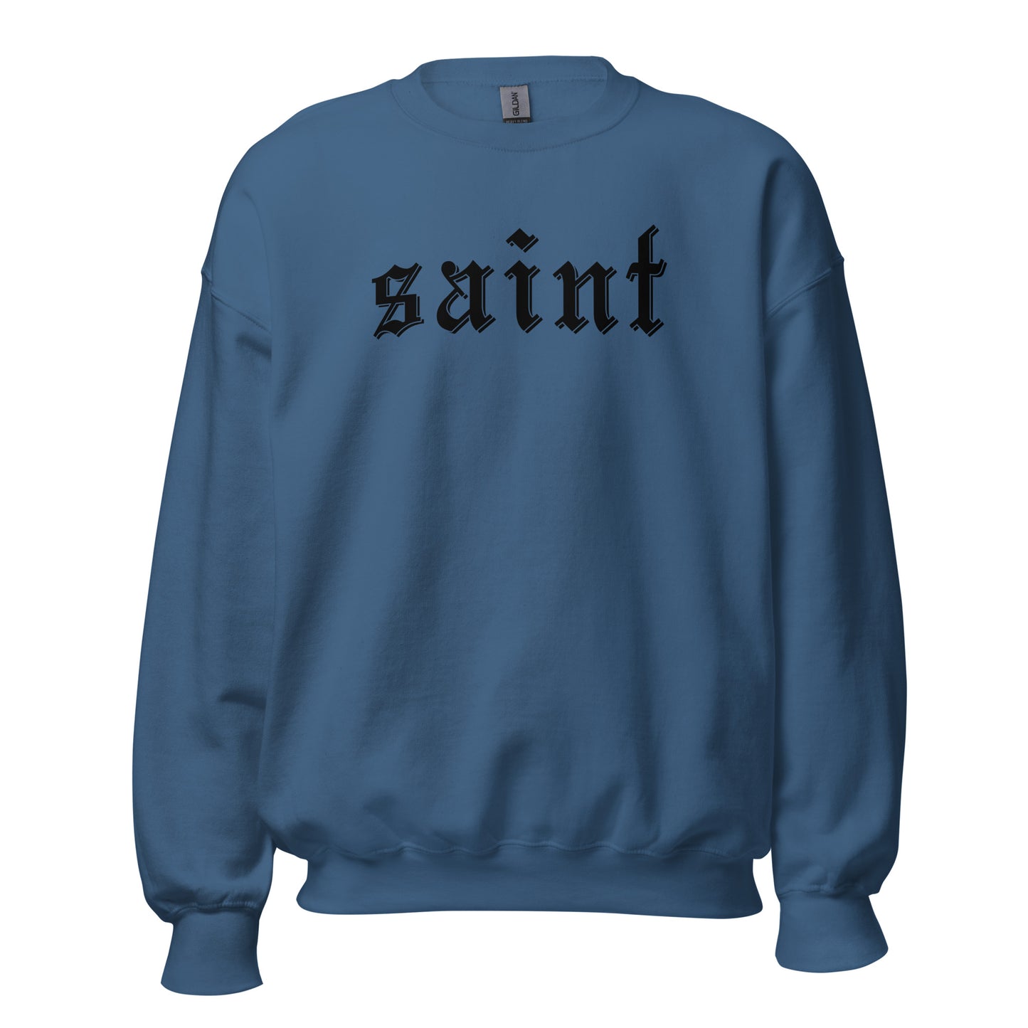 Saint Crewneck Sweatshirt black letters