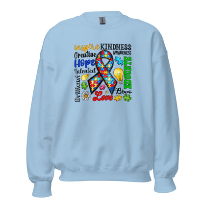 Autism Awareness Inspired Crewneck Sweatshirt