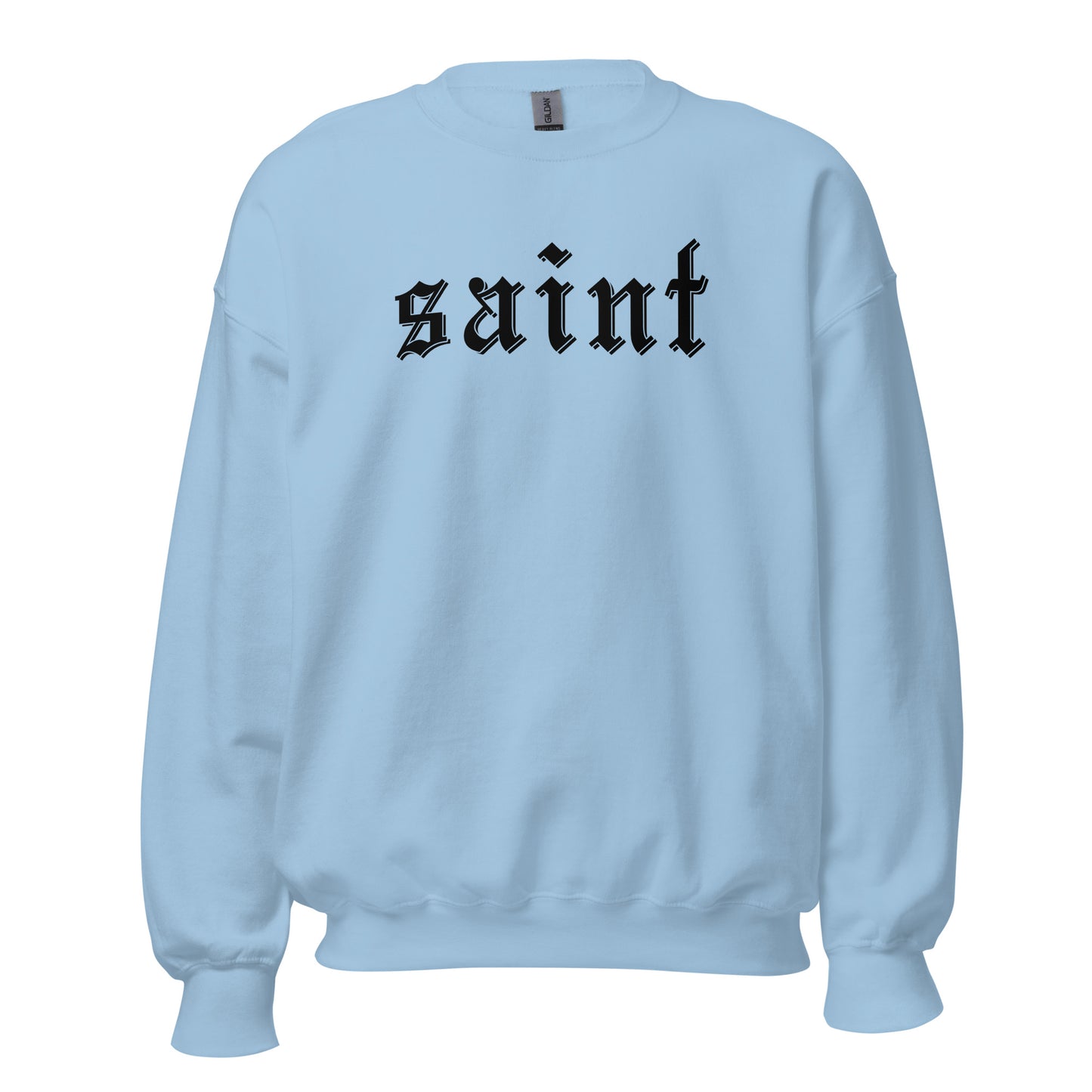 Saint Crewneck Sweatshirt black letters