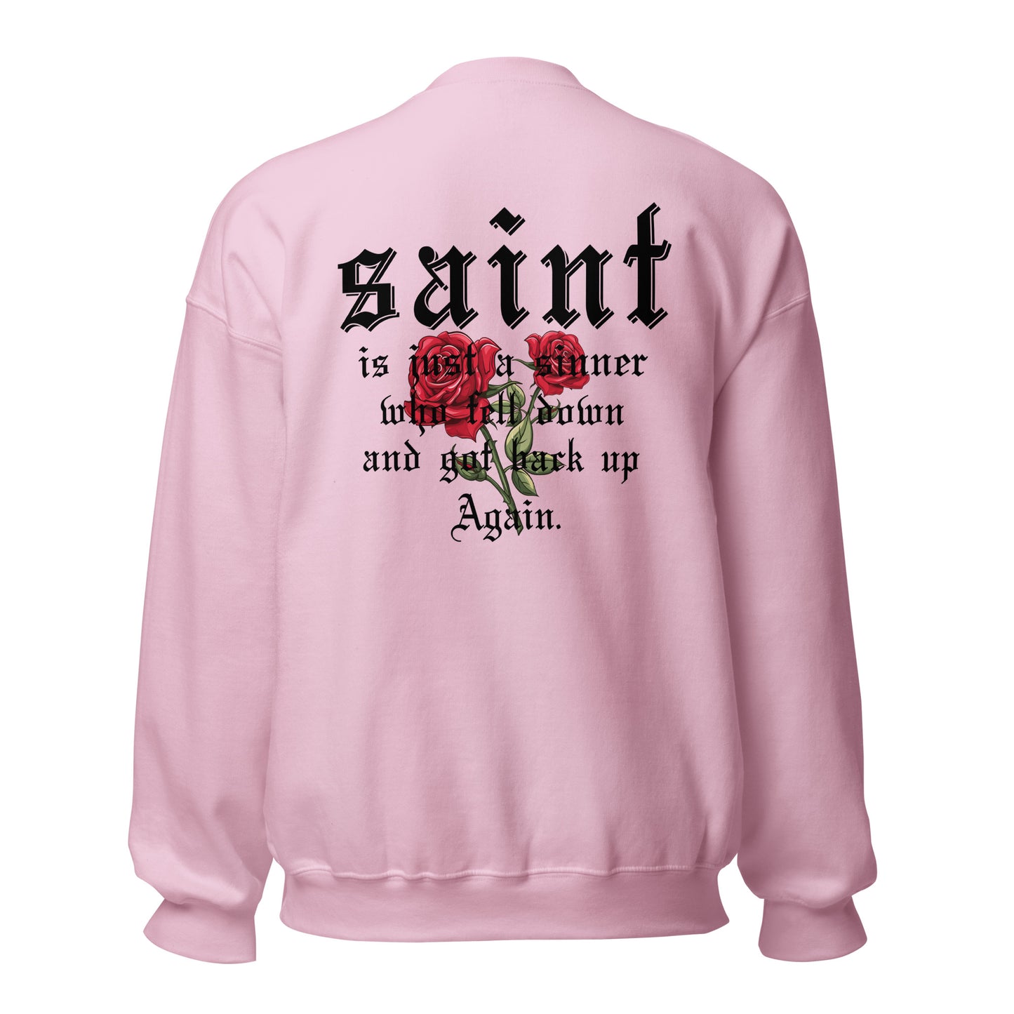 Saint Crewneck Sweatshirt black letters