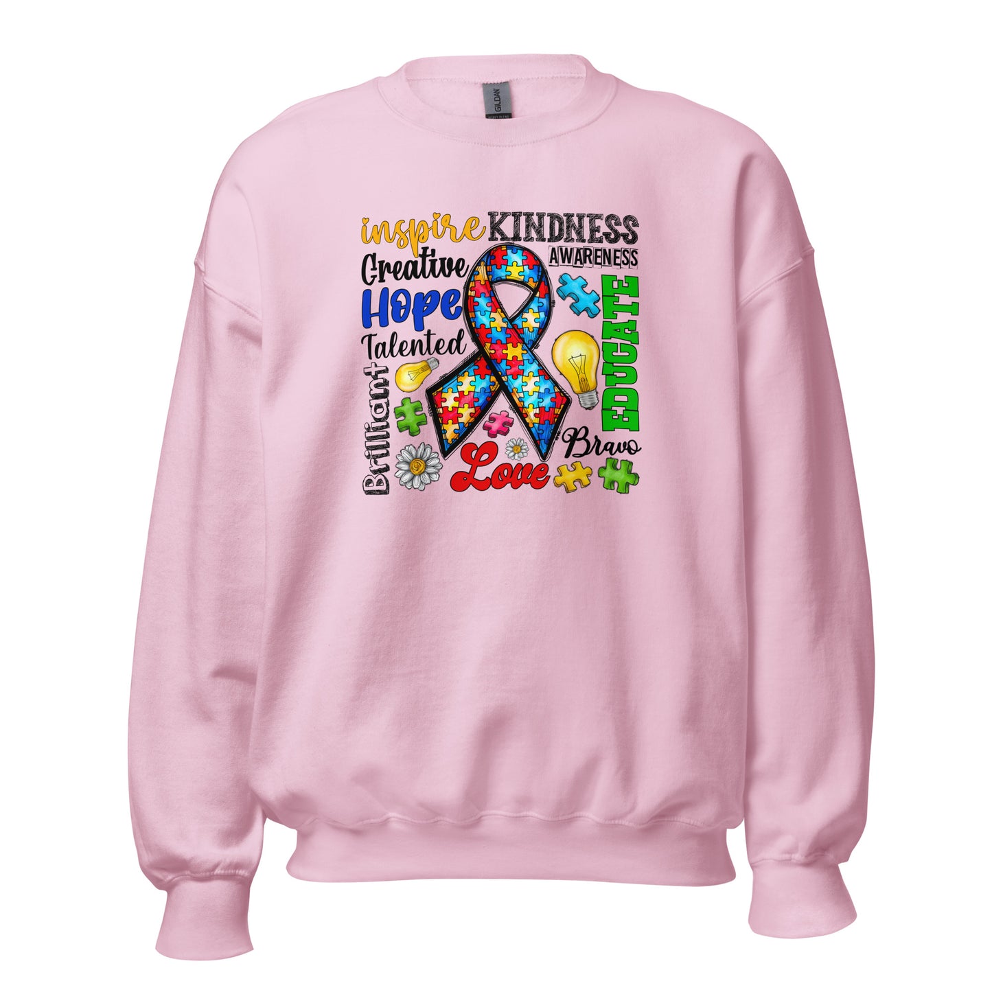 Autism Awareness Inspired Crewneck Sweatshirt