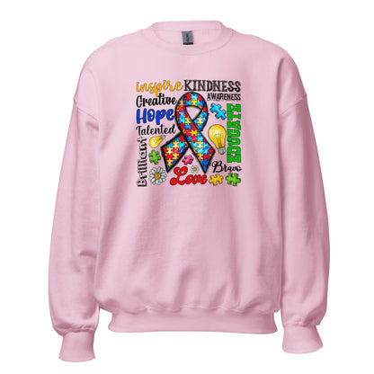 Autism Awareness Inspired Crewneck Sweatshirt