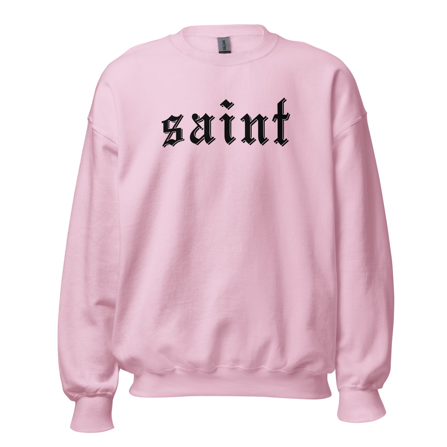 Saint Crewneck Sweatshirt black letters