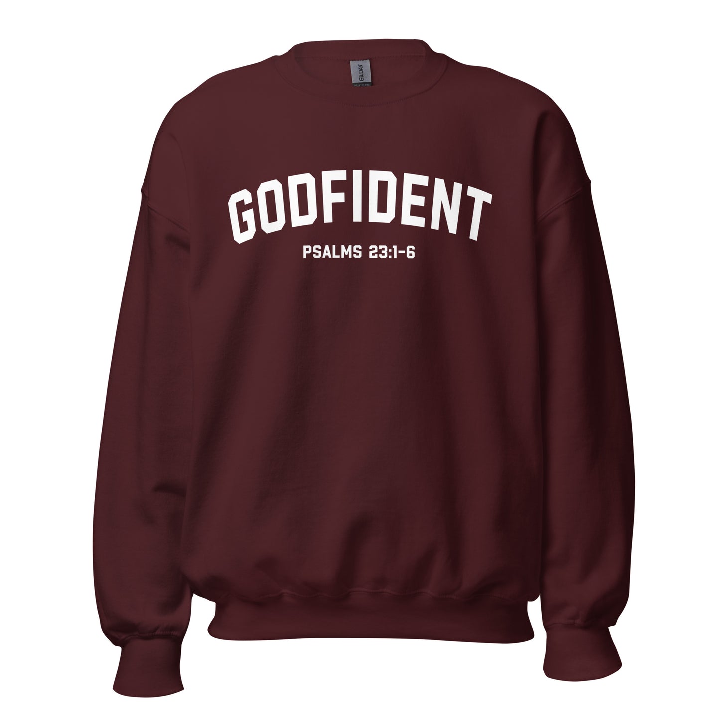 Godfident Crewneck Sweatshirt white letters