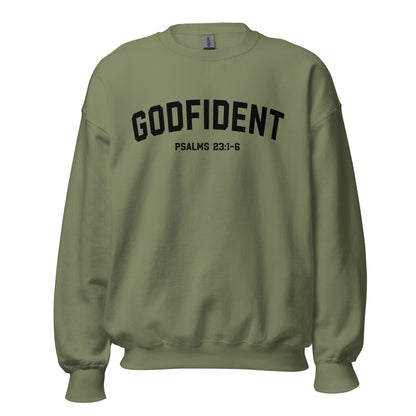 Godfident Crewneck Sweatshirt black letters