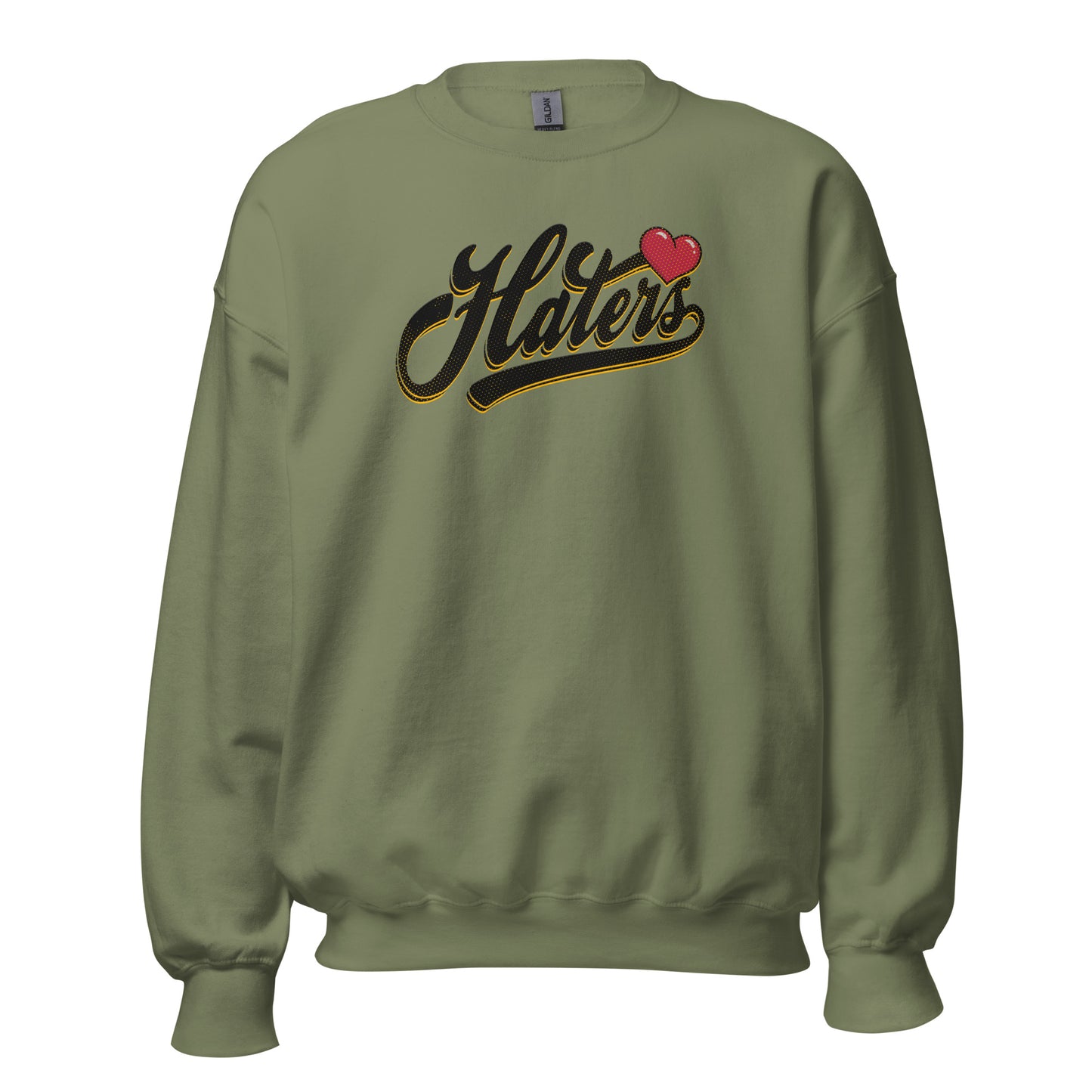 Haters Crewneck Sweatshirt black letters