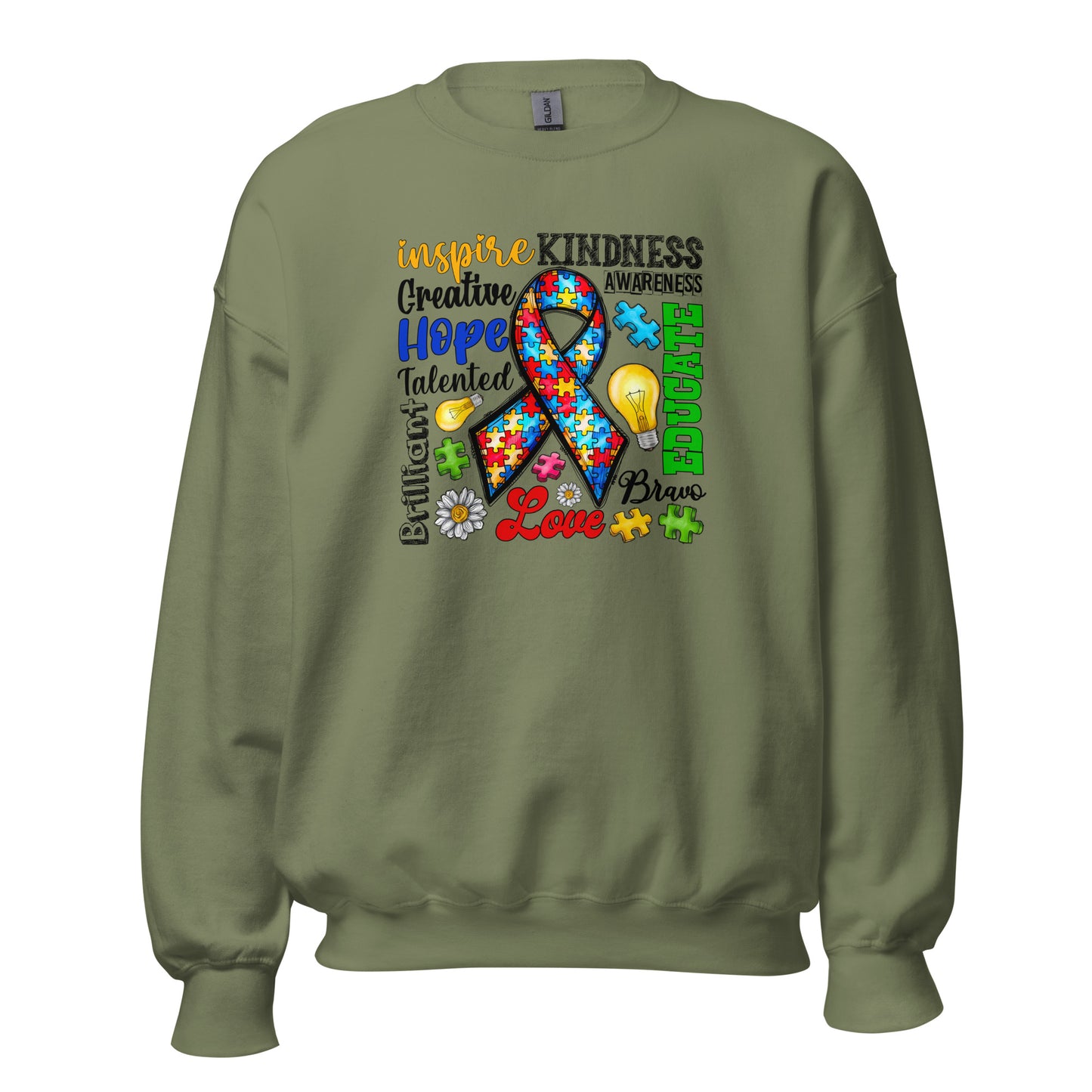 Autism Awareness Inspired Crewneck Sweatshirt