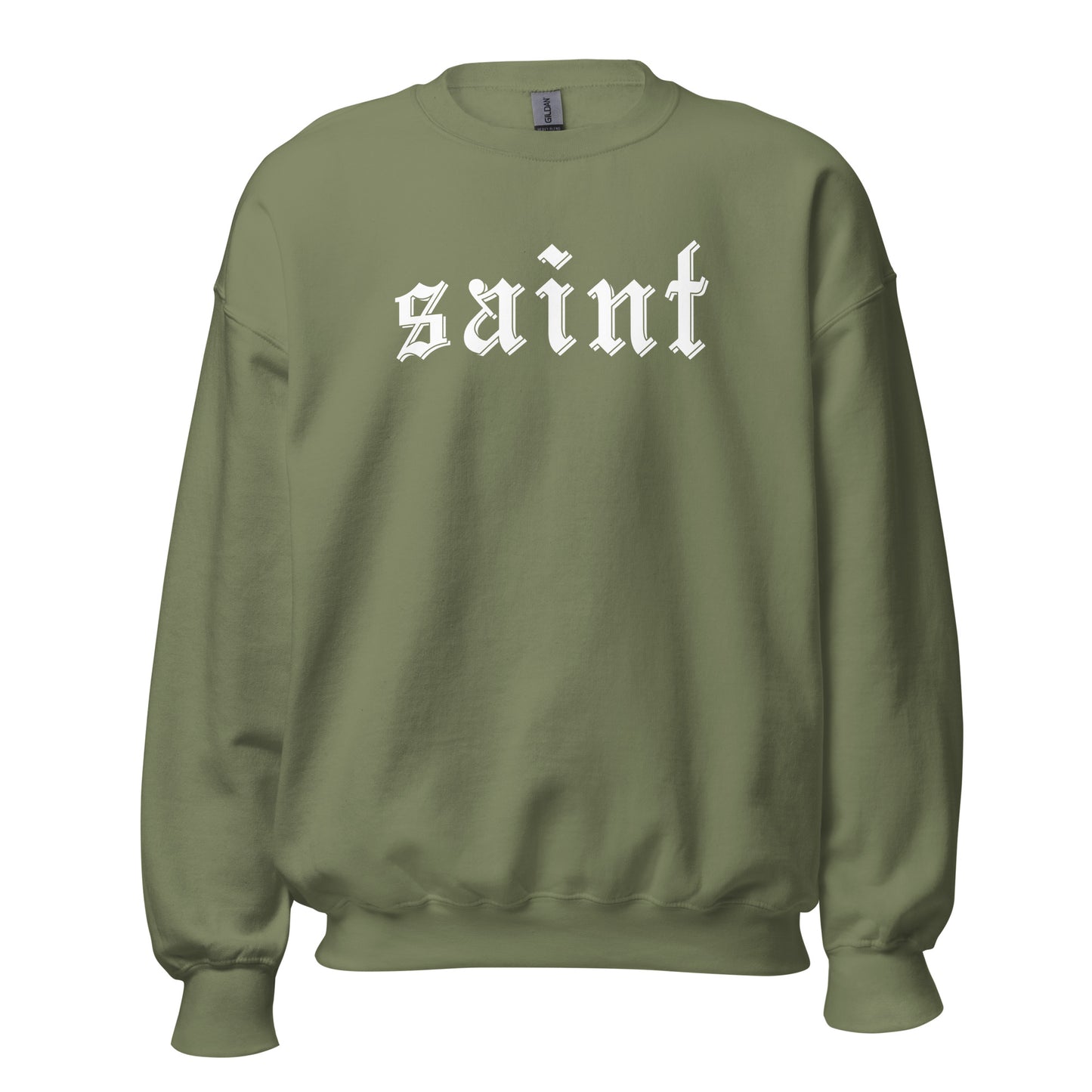 Saint Crewneck Sweatshirt white letters