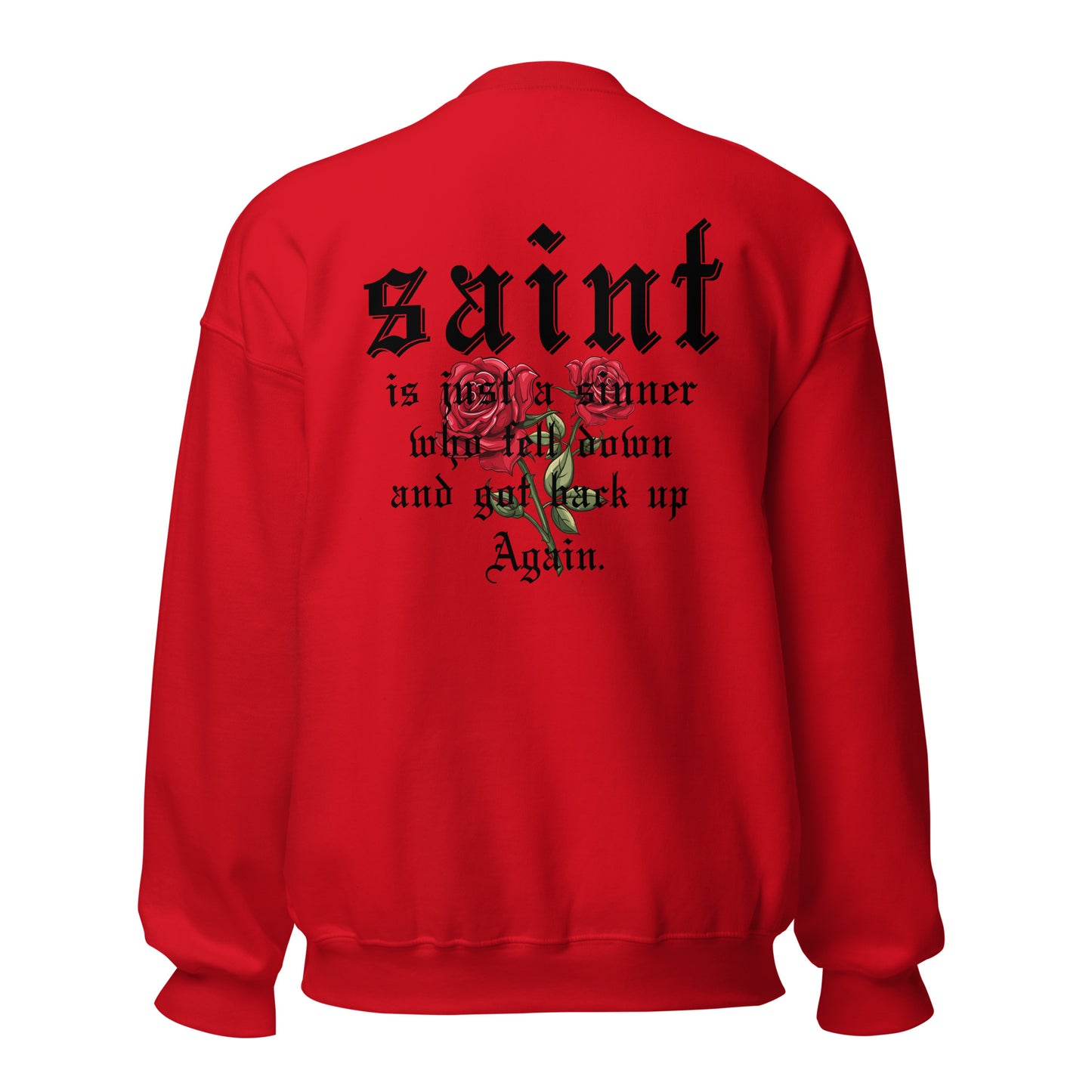 Saint Crewneck Sweatshirt black letters