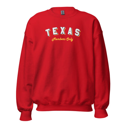 Vintage TX Members Only Crewneck Sweatshirt