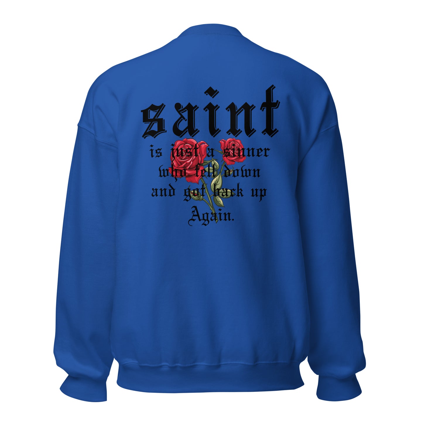 Saint Crewneck Sweatshirt black letters