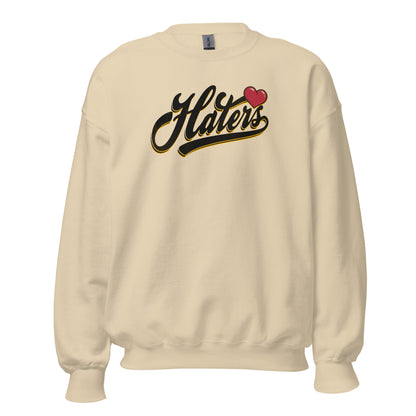 Haters Crewneck Sweatshirt black letters