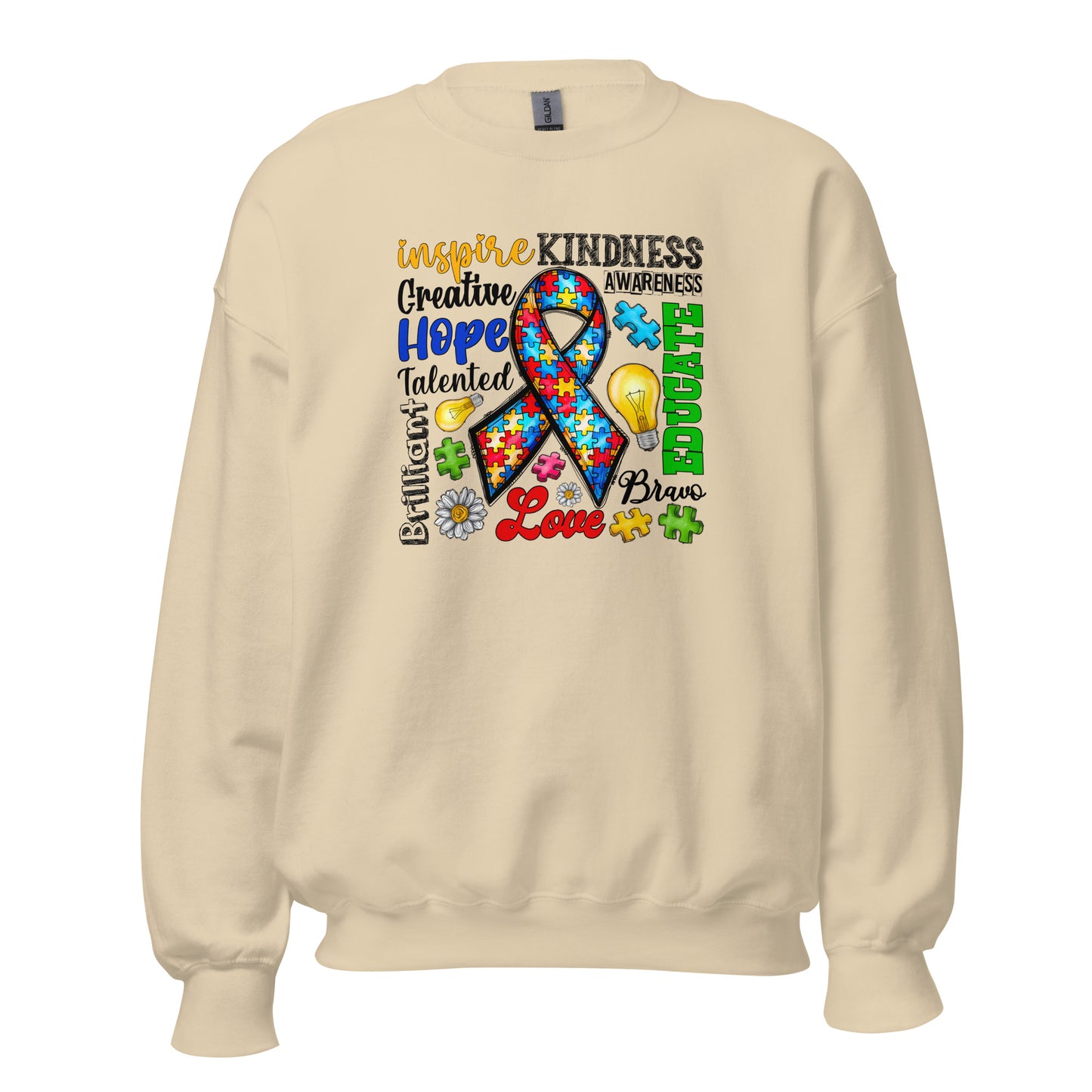 Autism Awareness Inspired Crewneck Sweatshirt