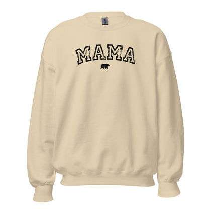 MAMA Bear Crewneck Sweatshirt black letters