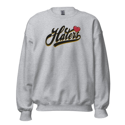 Haters Crewneck Sweatshirt black letters