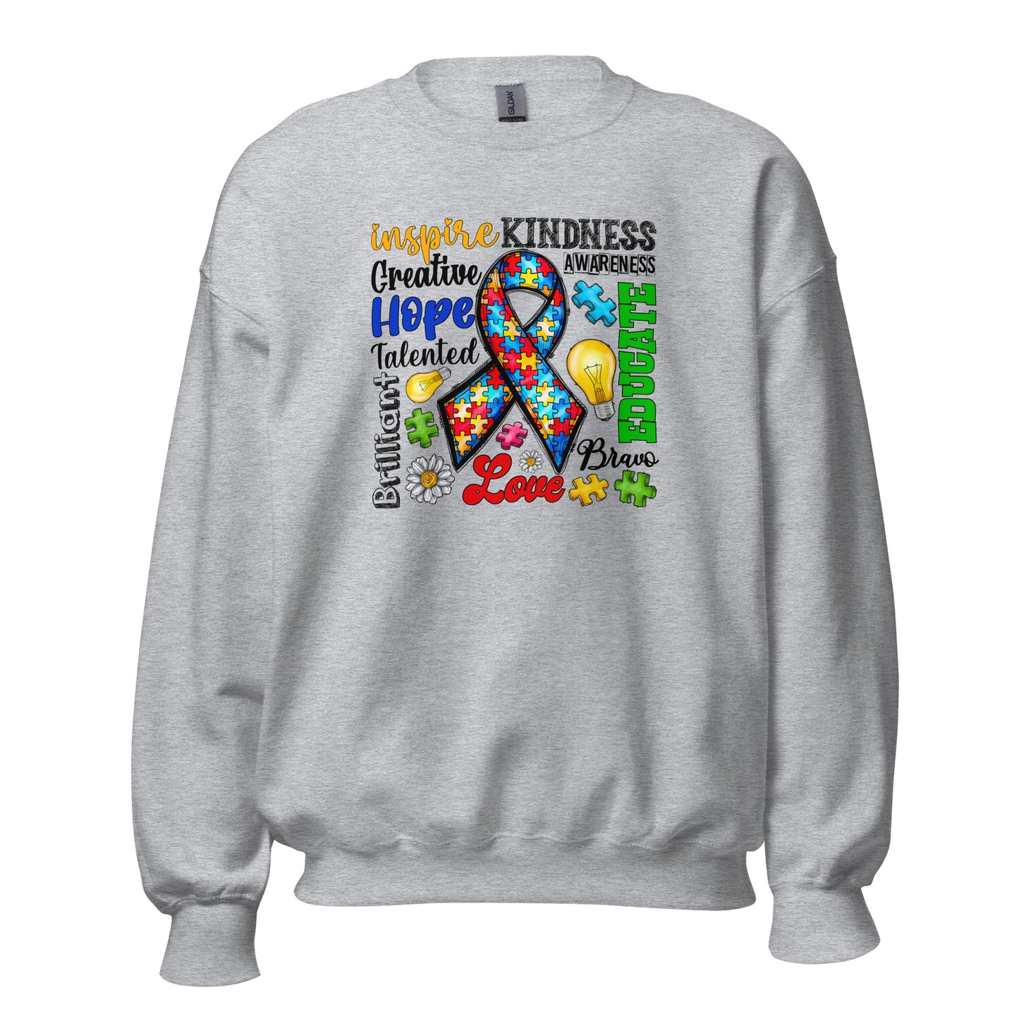 Autism Awareness Inspired Crewneck Sweatshirt