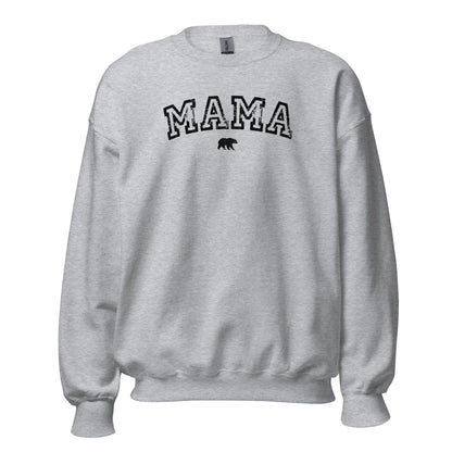 MAMA Bear Crewneck Sweatshirt black letters