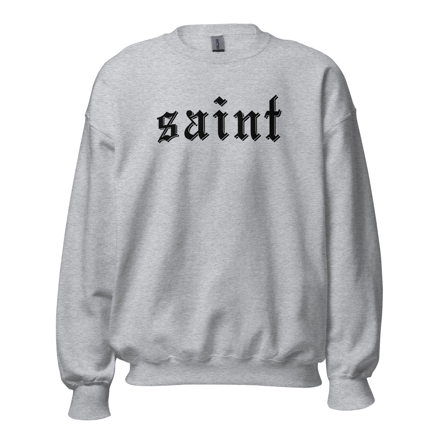 Saint Crewneck Sweatshirt black letters