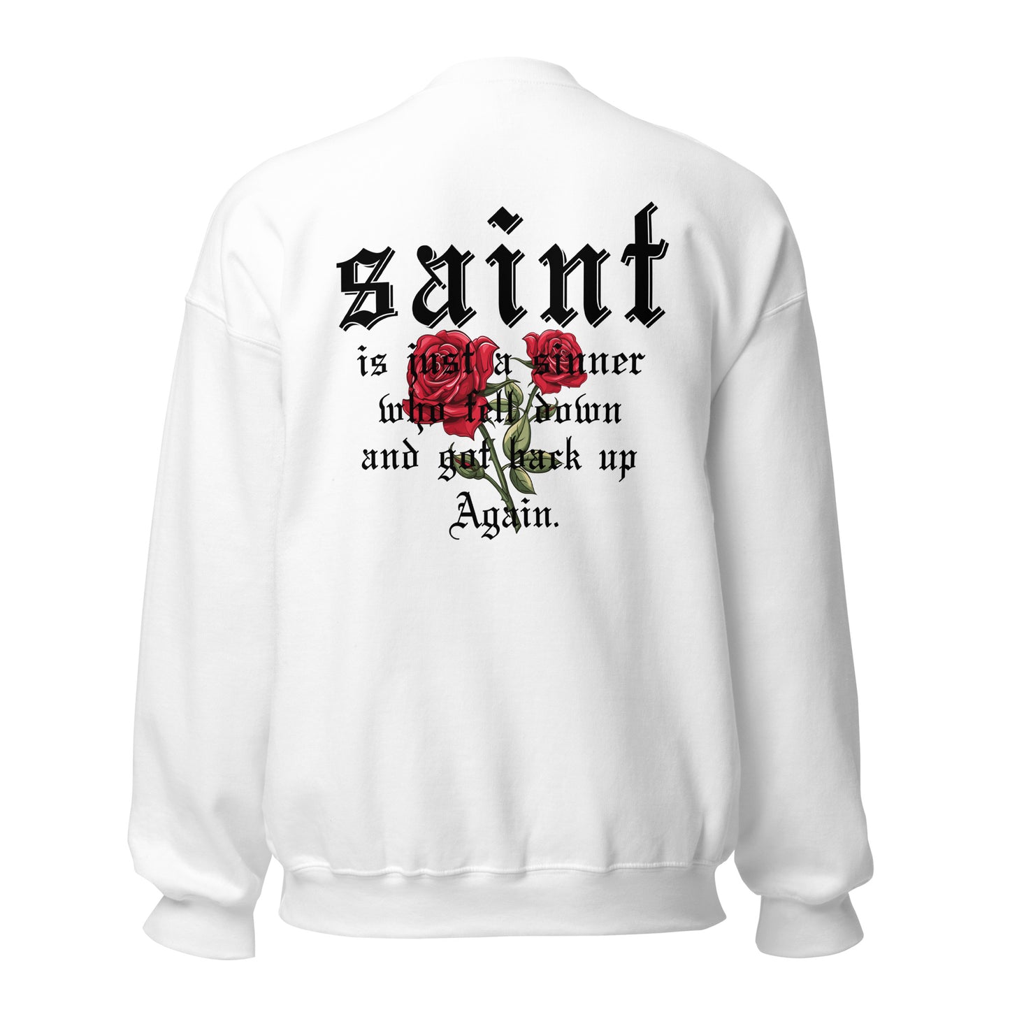 Saint Crewneck Sweatshirt black letters