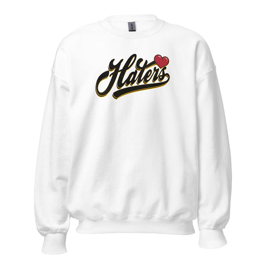 Haters Crewneck Sweatshirt black letters