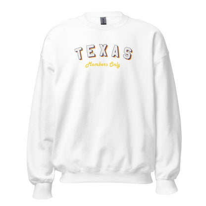 Vintage TX Members Only Crewneck Sweatshirt