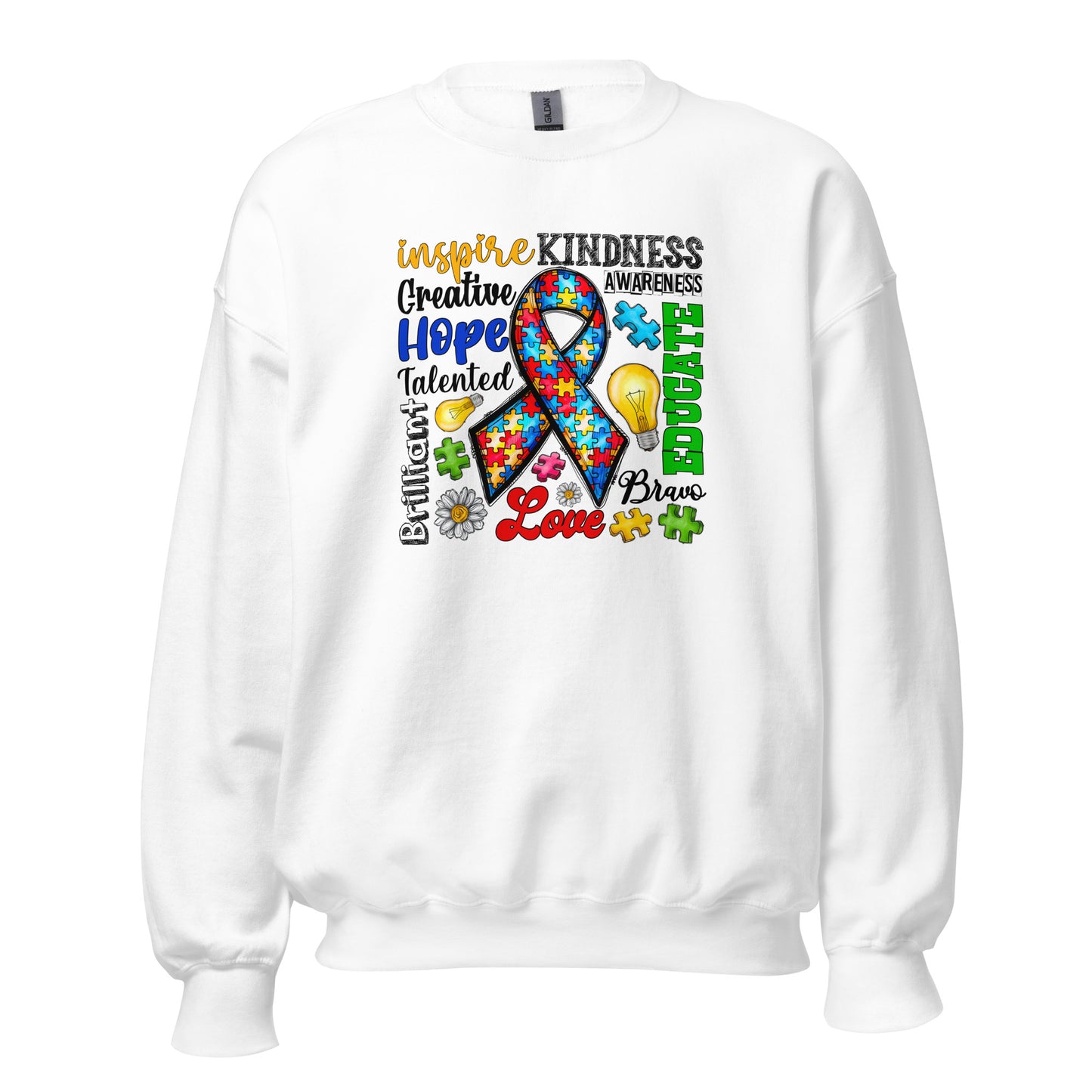 Autism Awareness Inspired Crewneck Sweatshirt