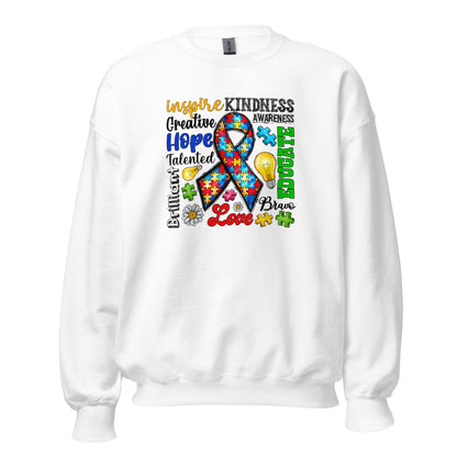 Autism Awareness Inspired Crewneck Sweatshirt