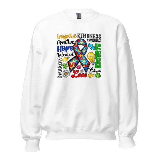 Autism Awareness Inspired Crewneck Sweatshirt