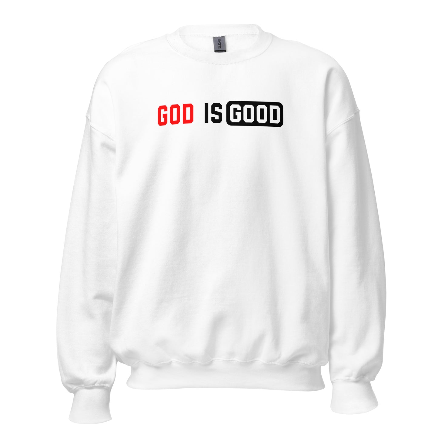 God Is Good Crewneck Sweatshirt black