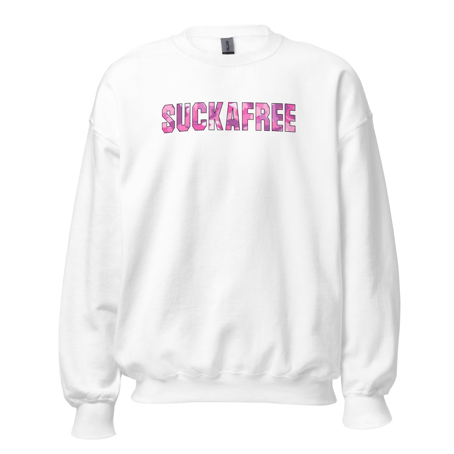 Suckafree Pink Camo Crewneck Sweatshirt