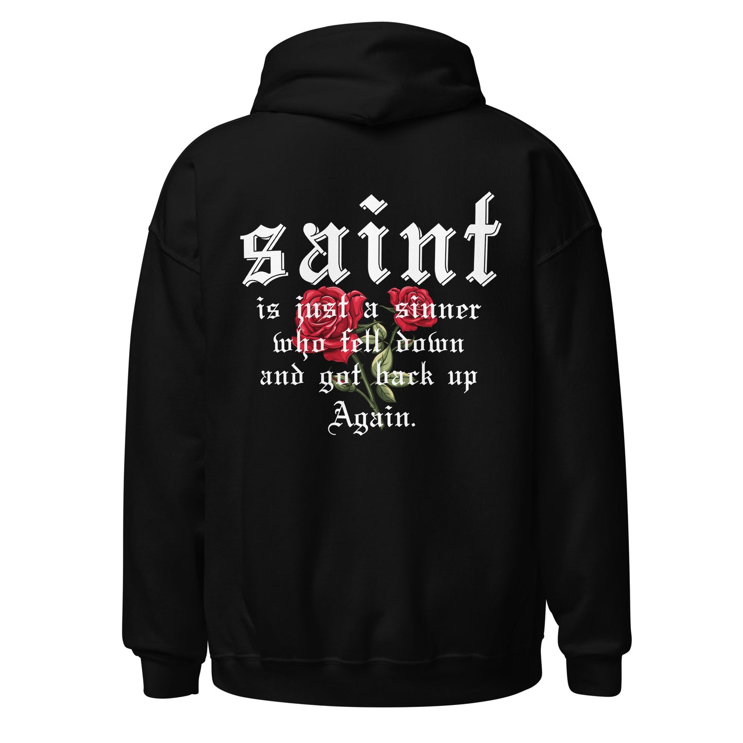 Saint Hoodie white letters