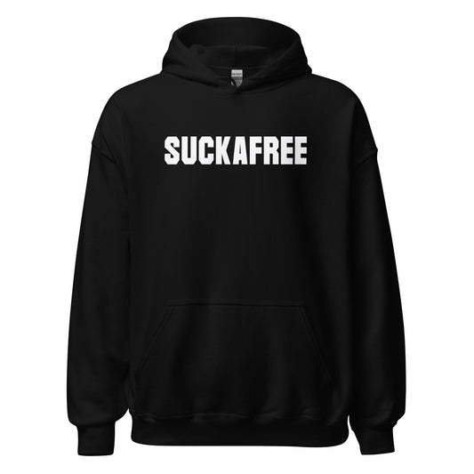 SUCKAFREE Hoodie white letters