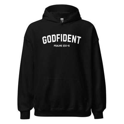 Godfident Hoodie white letters